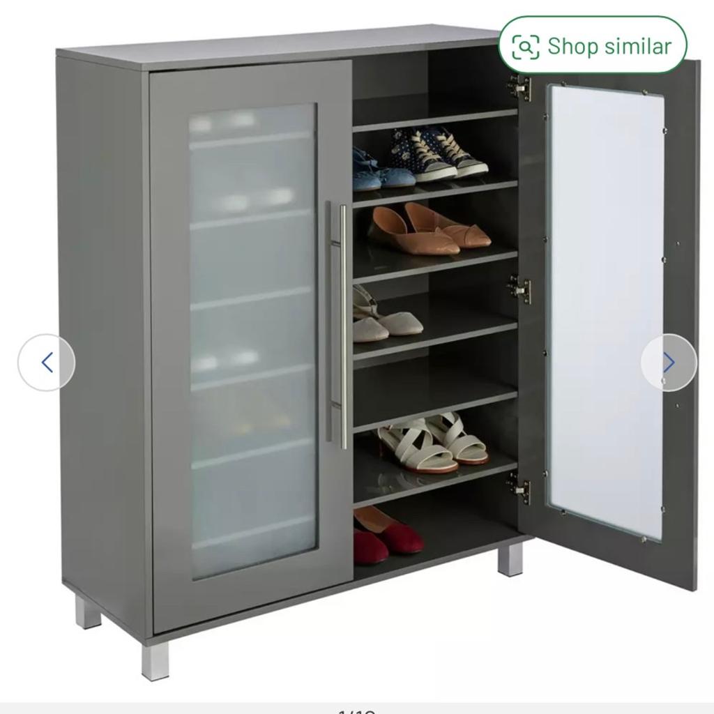 Brand new shoes cabinet. In grey colour. Currently in Argos for £235 . Want £165 . Will need assembling. . Can deliver for a small amount.