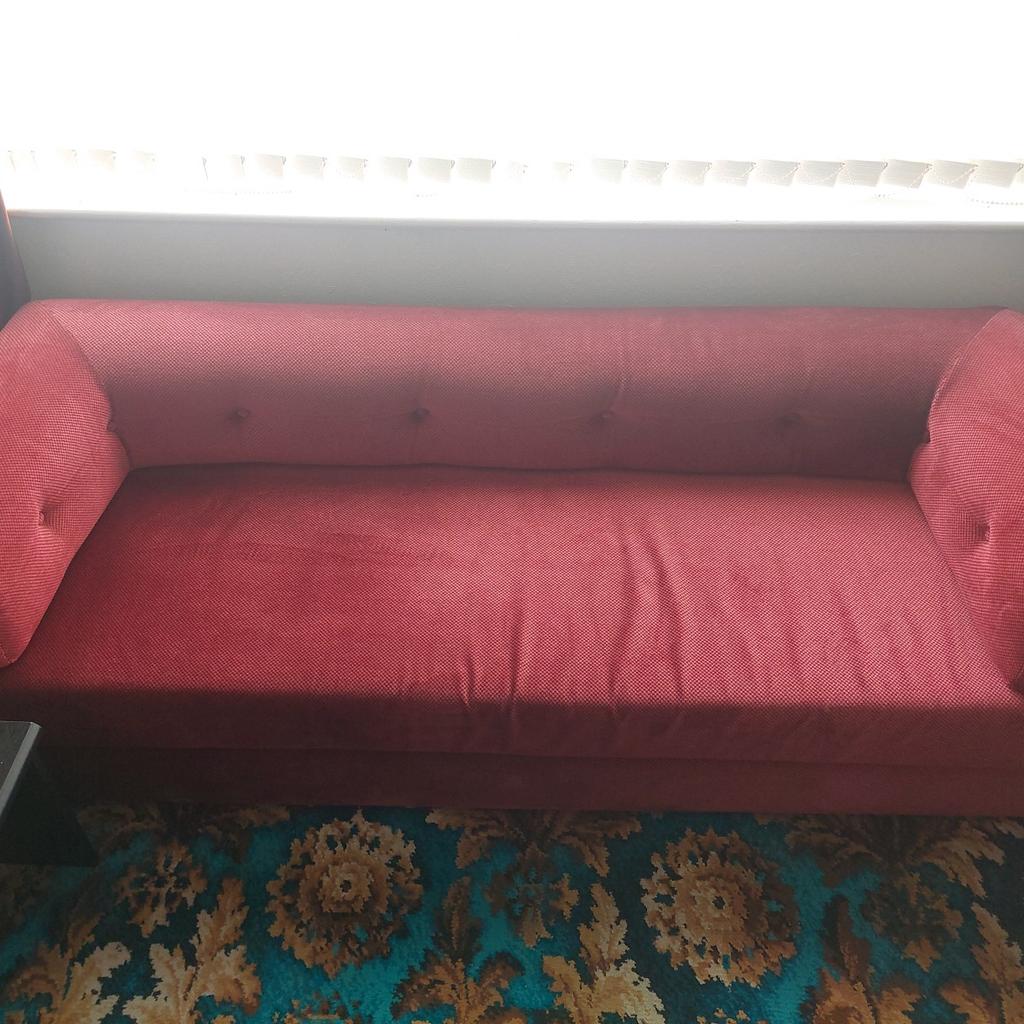 red large double sofa bed