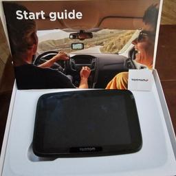 TOMTOM GO DISCOVER LIMITED EDITION SAT NAV and Tom Tom.carry case 
Only 6 months old 
Only Used twice 
Still as protected film on the screen
Only selling as got a sat nav in my car 
So this is just sitting in my computer table draw 
I paid £285 6 months ago 
Excellent condition 
Ideal gift