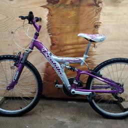 Hi I have a girls stormcloud mountain bike for sale. The bike is in a good working condition. New tube, cables and other parts fitted. Wheel size 24, frame size 14, 18 gears (grip shift) dual suspension. The gears have been set. The bike has been fully serviced and is ready to ride. £75 ono

Payment can be made in cash on collection. West Midlands Wolverhampton.

I also have other bikes for sale on my page.

Confirmation of offer and sale on collection.