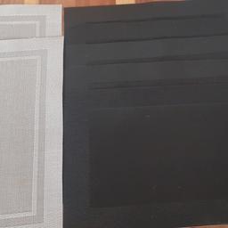 biete 5 gebrauchte Platzset in schwarz
und 2 in Grau.