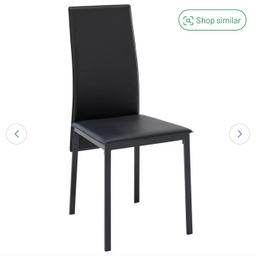Brand new dining table and 4 chairs. Black colour. Can deliver and assemble for a price