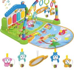 Opened but not used
3 in 1 Baby Piano Play Gym Play Mat - Music and Lights

Three Functions: Entertainment time Piano function Color lights Intelligence Development
Promote muscle development and color recognition, Mat Dimensions: 32.5 x 20 Inches approximately
Hand-eye coordination, six-months-old babies can sit and play the hanging ring bell, which will train grasping capability and flexibility of babies small hands
Tooth development, the hanging ring bell can be dismounted for playing