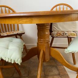 Argos Round table with chairs - very good condition. Pick up only. Cash on collection only