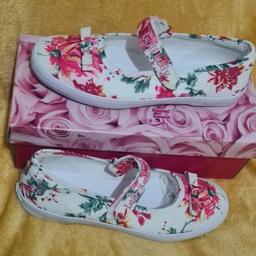 Lelli Kelly White floral Mary-Jane shoes brand new with original box
Size EU35 uk 2.5