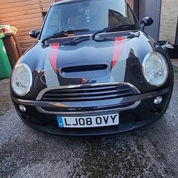mini cooper super charger in good used condition has is age related marks here and there but nothing too bad.
has heated seat automatic wipers and headlights rain sensor heated front and rear windows cruise control Bluetooth stereo. fitted lounge package. limited edition sidewalk 2008 model £3,400
