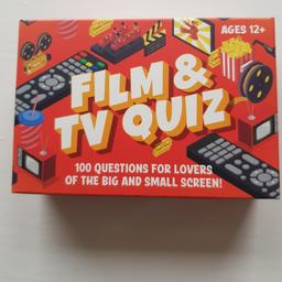 Film and TV quiz. Brand new unopened.  Suitable for age 12 and over. Collection is from M26 Stoneclough near farnworth bolton