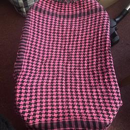 Pink scarf/ neck tie good condition 69x69cm

Collection available from W10 or TW7, can be posted if postage paid. Please message with postcode for accurate costing.