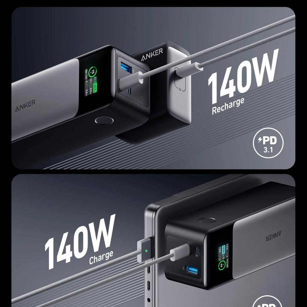 Anker 24000mAh Power Bank 3-Port Portable Charger Battery USB-C Digital Display

Anker 737 Power Bank (PowerCore 24K). Smart Digital Display. Huge Capacity to Keep Devices Running. Data based on internal lab testing. Number of USB-A Ports. 2 USB-C Ports. Number of USB-C Ports. Three-Port Charging.

Brand new

This item isn't free
Open to reasonable offers
No time wasters
Thanks