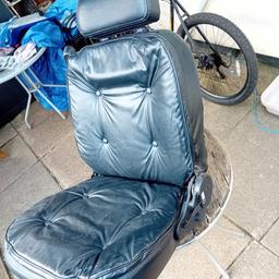 CAPTAINS SEAT FROM A SHOPRIDER DELUXE / CORDOBA PREMIUM

EXTRA PADDING FOR EXTRA COMFORT

WITH ARM RESTS

THIS SEAT IS UNIVERSAL AND CAN BE FITTED YOUR EXISTING BASE PLATE

NO RIPS NO MOULD NO DAMAGE

COLLECTION PREFERED FROM BUSHBURY

THE PLATE WILL BE REMOVED PRIOR TO COLLECTION