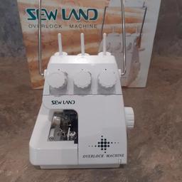Sew Land - Overlock Sewing Machine - SM 1091 - Boxed
In a very good working condition
In the box is overlocker, power supply and foot pedal
Please see the pictures
Happy to post