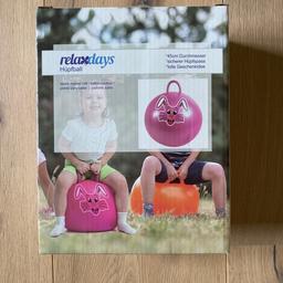 Hüpfball
Farbe: pink
Marke: relaxdays
Durchmesser: 45 cm
NEU- original verpackt