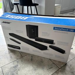Bose soundtouch 130 home theatre system, excellent condition all in original packaging. Due to size collection only.