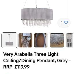 Stunning light , ideal for over kitchen island or dining table .15