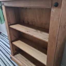 lovely  wooden bookcase  . would look lovely  in any room