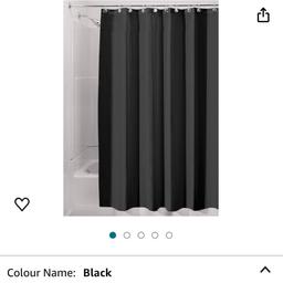 Brand InterDesign
Colour Black
Material Polyester
Product dimensions 199.9L x 180W centimetres
Opacity Blackout
Special feature Waterproof
Waterproof: This beautiful fabric shower curtain is waterproof so that water can easily bead off the fabric, thus preventing mould accumulation
Solid Construction: The designer bathroom curtains have reinforced holes and a weighted hem at the bottom edge in order to provide high support and stability
Easy To Clean: The long shower curtain can easily be washed with cold water in the washing machine; drying needs to be done at low heat to preserve the fabric
Ideal Dimensions: Measuring 180 cm x 200 cm, the black shower curtain can be used over shower corners or in a long bath, depending on preference
Quality Materials: The bathroom accessories are made of polyester, which is soft and robust, providing not only longevity but also a fresh new look throughout time