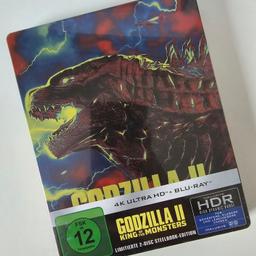 Verkaufe diverse Blu-Rays aus meiner Sammlung. Hier steht zum Verkauf:

Godzilla 2 King Of The Monsters im 4K UltraHD + Blu-Ray Steelbook aus Deutschland.

- Mit deutschem Ton in Dolby Atmos

- Neu und noch in der Originalverpackung eingeschweißt

- Versand je nach Wunsch für 3,00€ im Umschlag oder für 5,50€ im Paket (jeweils mit Sendungsverfolgung)

Keine Rücknahme oder Garantie da Privatverkauf