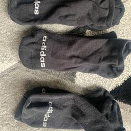 3 pair of black adidas socks