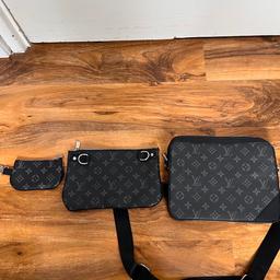 Black Louis Vuitton messenger bag, brand new with tags, shoulder bag