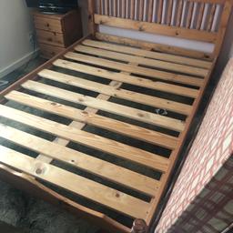Double pine bed with pine side board in good condition if you want the mattress too that’s fine nothing wrong with it
It has been dismantled already so easy to pick up collection only £40

