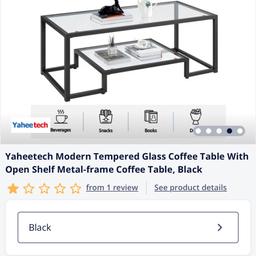 Brand new in box yaheetech 2 tier coffee table paid £54.99 asking for £35 Ono