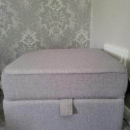 Belair storage footstool in grey bought from dfs 2 year ago in great condition still available to buy online