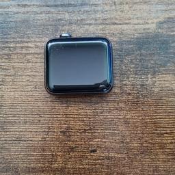 Good condition grey aluminium 42mm threaded steel band no box or charger but easily purchasable