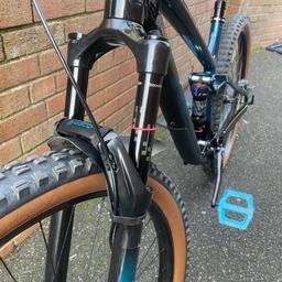2021 model fuel ex
Trail bike with 140mm travel up front and 130mm rear
2 piston hydraulic brakes
120mm dropper post
Well looked after always cleaned after each dirty ride
Few upgrades include ..
xt rear mech
Rockshox deleux select plus rear shock
Maxxis minions 28x2.6 tan walls
Dmr death grips
Dmr v11 pedals
Burgtec crank bolt
Hope seat clamp

Size large

I’m 5.11 fits perfect

Had a new bottom bracket fitted around 12 months ago

Brakes could do with a bleed

I also have a brand new Bontrager Avada seat and a XT rear mech that has been refurbished and had a new clutch that I will throw in if price is right. 

I can also give proof or purchase if needed 

Mint condition
