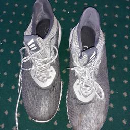 Men's grey trainers/ alphabounce shoes From ADIDAS 
Have been worn but still in good condition 
FROM SMOKE & PET FREE HOME 
LISTED ELSEWHERE 
COLLECTION B31 OR B32 OR B14