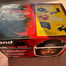Trend ProMax TH3P Battery Powered Respirator. New and unused only removed from box to inspect. Cash on collection only.