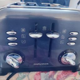 Morphy Richards 4 slice Toaster.
excellent condition and working.
only used for 1 year
