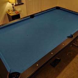 MightyMast Leisure Callisto 7ft pool table for sale comes with pool cues and pool table cover. Used but not often and in excellent condition. Collection only.