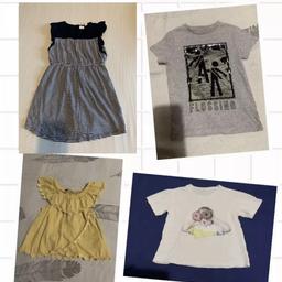 6-7years girl’s clothing bundle Short-sleeve tops and dress