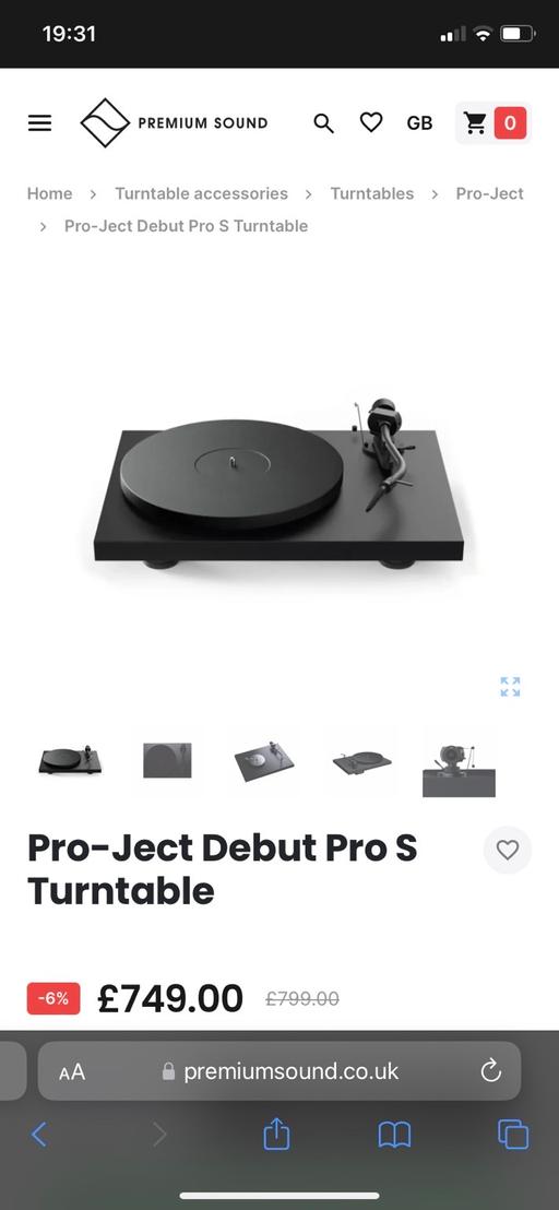 Buy & Sell Greater Manchester Manchester - Photos for Pro-Ject Debut Pro S Turntable