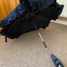 Mothercare navy parasol/sun shade for stroller.
Collection only, no posting