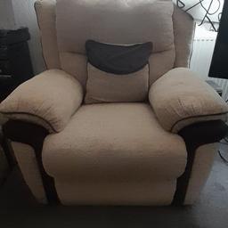 Beige sofa with in fairly new condition with minimal wear and tear