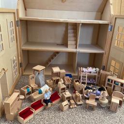 Wooden dolls house, been in storage so slight musty smell. Some damage to roof (can be seen in pic) but nothing that stops it being used - free

Wooden furniture for dolls house - £10 ono

Collection only, no posting