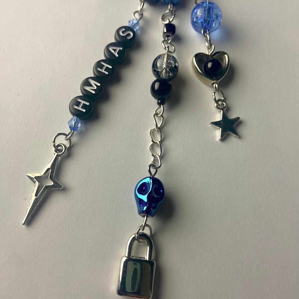 handmade key ring / keychain
billie eilish, hit me me hard and soft theme (her new album)
beaded jewellery
bag accessories
phone charm