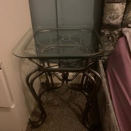 Small glass table, can use for living room, bedroom or bedside.