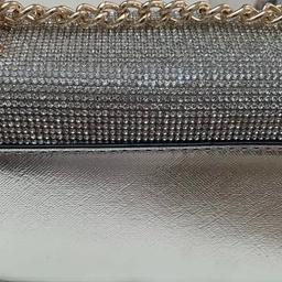 River island diamanté shoulder bag sparkly and used once