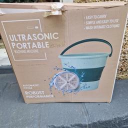 portable washing machine,not used just opened to checked ideal for camping