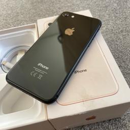 iphone 8 64gb Unlocked 
Excellent Condition - Black
Comes with phone, box, usb and sim pin 
Can deliver
£100 ono