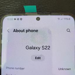 in perfect working order and in new condition s22 5g dual sim unlocked 256GB black can deliver sorry no swops please see my other phones iam based in Bradford west Yorkshire
