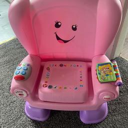 Toddler pink learning sound chair, batteries included 
Very good condition 
Cash and collection only
Erdington b248af