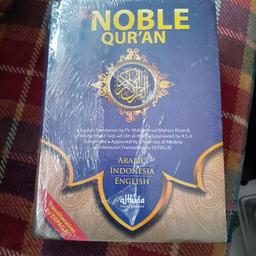 The NOBEL QUR'AN Book. Arabic, Indonesia, and English. New and sealed. £10
Collection from. Halesowen B63 
Please don't ask me to hold as too many no-shows