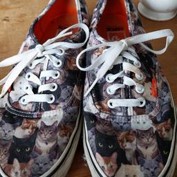 Vans Cat Trainers size 8uk good condition can post for additional charge or cash on collection from RG2 8RL