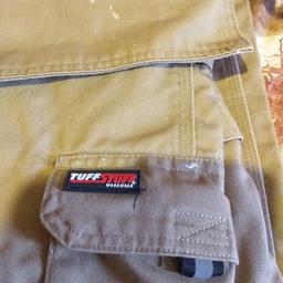 mens heavy duty work trousers made by tuff stuff worn once slight mark on pocket see pictures