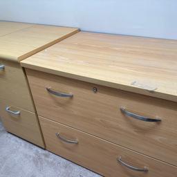 Fantastic value for money a corner study table with 4 sets of drawers at a bargain price in beech wood