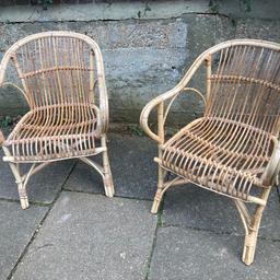 Pair chairs £60 each
Can sell seperate
Sold sturdy some colour wear but overall good