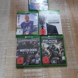 verkaufe meine Xbox spiele gerne melden bei Interesse 
FIFA 5€
remmnant 2 15€
washdogs Legion 10€
Gear wars 4 10€
Hitman collections edition 20€